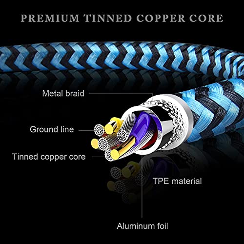 Iphone Charger [6Ft 6Pack] Apple Certified Lightning Cable Fast Charging Nylon Braided Phone Charger Cord For Iphone 14 13 12 Pro Max 11 Pro Xr Xs 10 8 Plus 7 6 6S 5C, Se 2022, Data Line Power Wire #TOP6