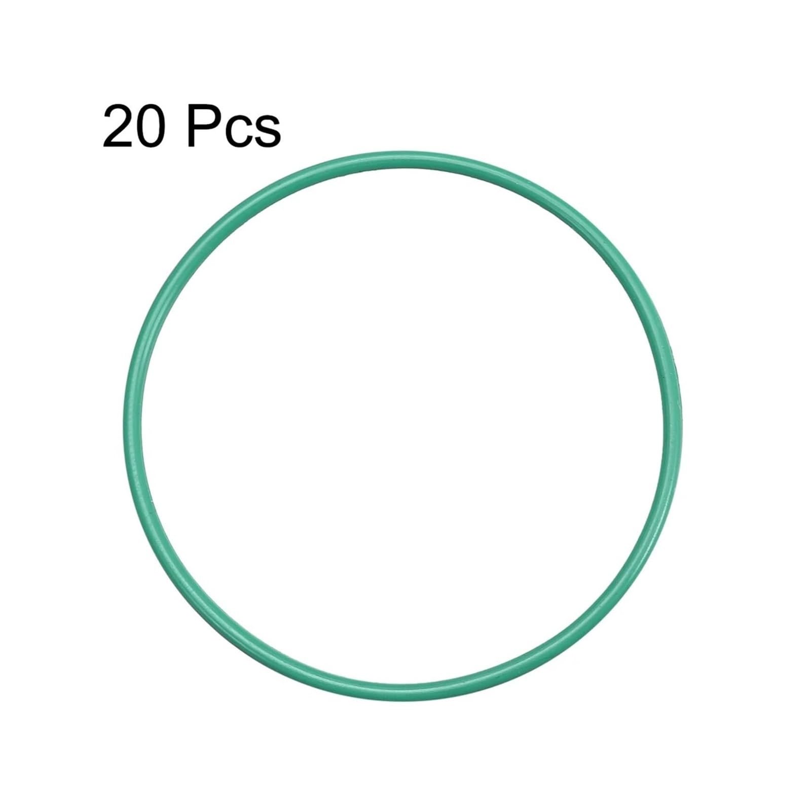 Pierścień uszczelniający Armatura sprzętowa 20 szt. O-ringów z gumy fluorowej, średnica zewnętrzna 41 mm, średnica wewnętrzna 38 mm, szerokość 1,5 mm, uszczelka zielona Zapobieganie wyciekom w hydraul