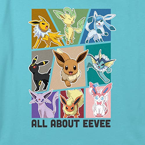 Fifth Sun Pokemon Girls' Eeveelution Boxy Crop Tee2
