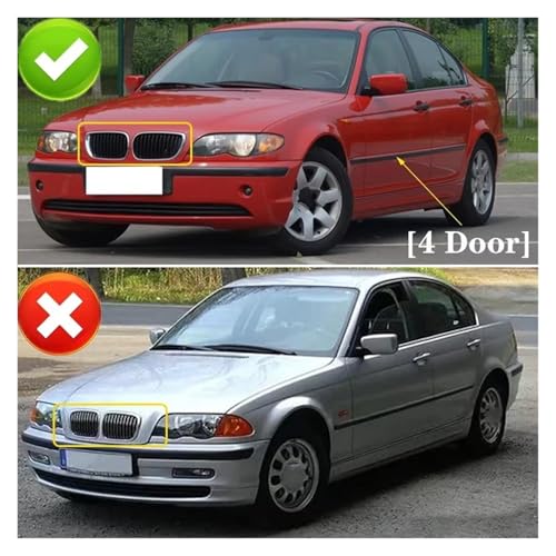 Parrillas delanteras tipo riñón para BMW Serie 3 E46 2002-2005 3
