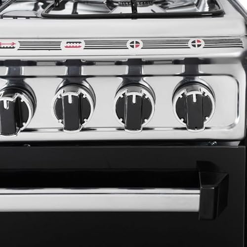 بوتاجاز 4 شعلات ستانلس ستيل من الاهرام، برتقالي، مقاس 60×60