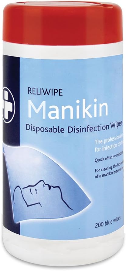 Reliance Medical Reliwipe 200 Disposable Manikin Wipes - Pack of 6