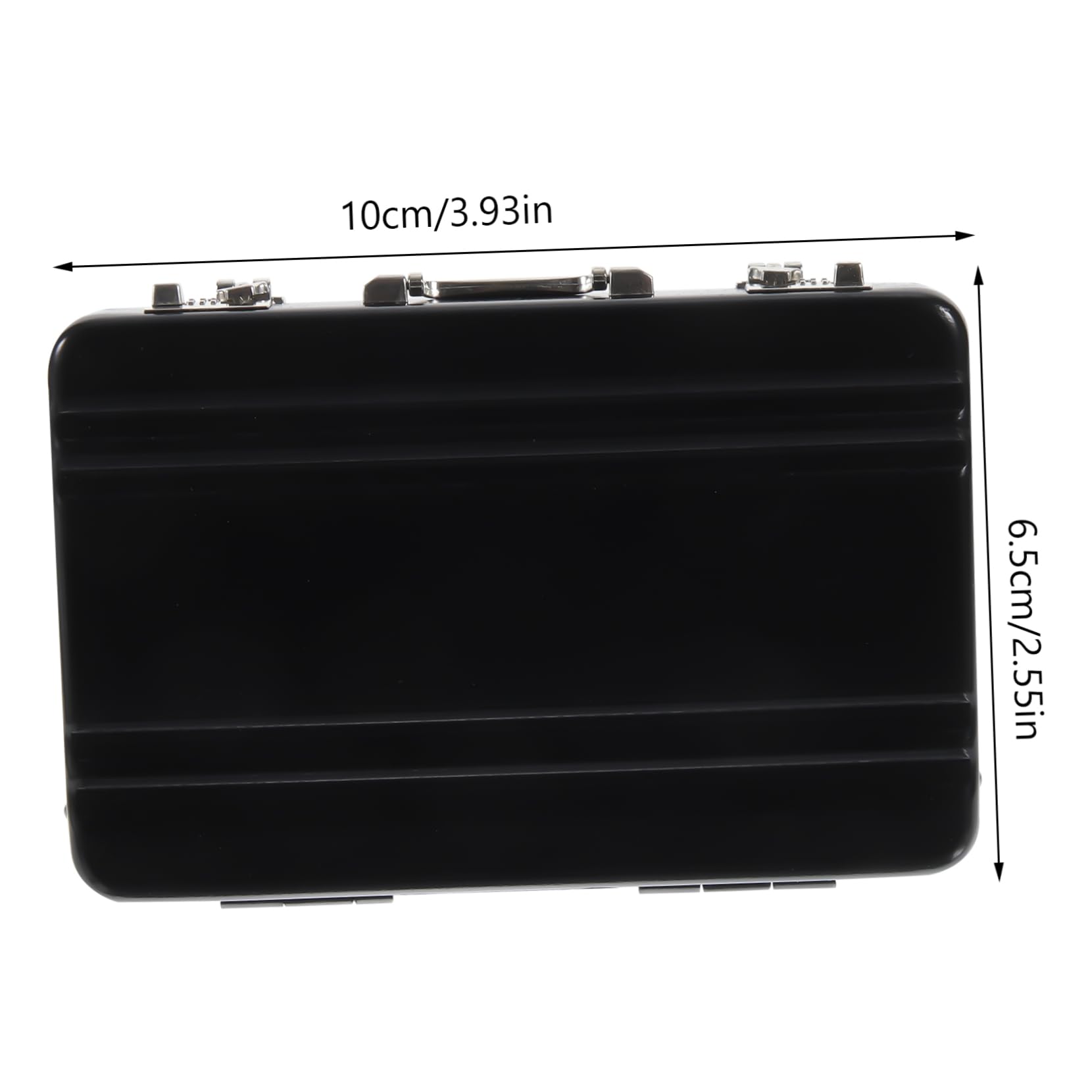 NUOBESTY 4 Piezas caso de la tarjeta de negocio tarjetero tarjetas visita tarjetero para tarjetas de visita mini containers tarjeta de crédito carteras para hombre tarjetas flash Metal mesa