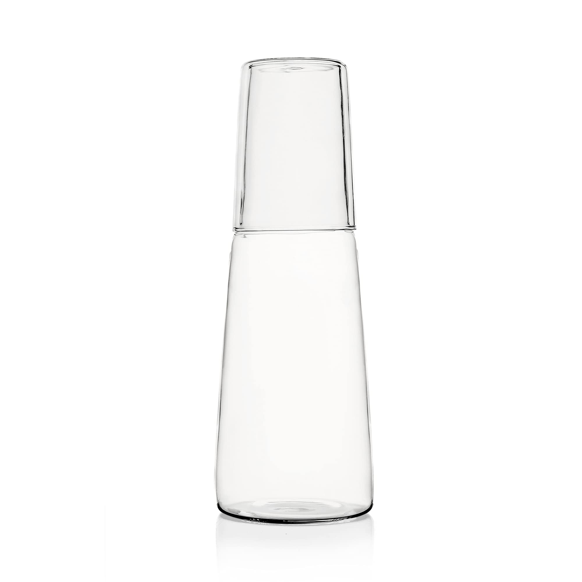 Ichendorf Milano 0.093598428 Wasserflasche + Becher Clear, Glas