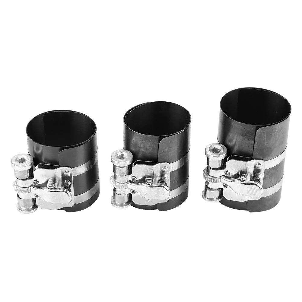 Set di Strumenti per la Manutenzione delle Fasce Elastiche del Pistone, Kit Compressore Espansore per la Pulizia del Cricchetto del Motore, Tre Compressori a Pistoni, Pulitore