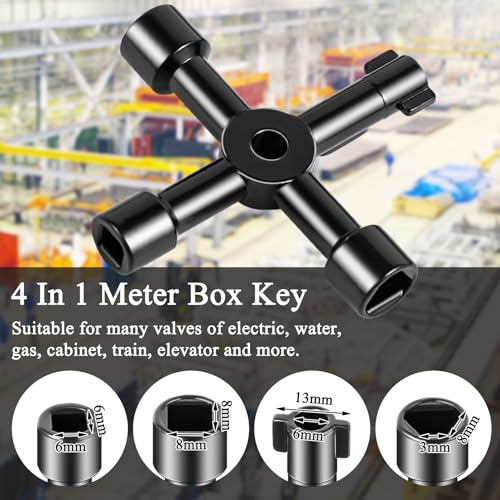 Ponpon Angle Stop Wrench Kit, Plumbing Tools, Angle-on Plumber Wrench for Quick And Hassle-Free Angle Stop And Supply Nut Installations(Red-A) - Image 5