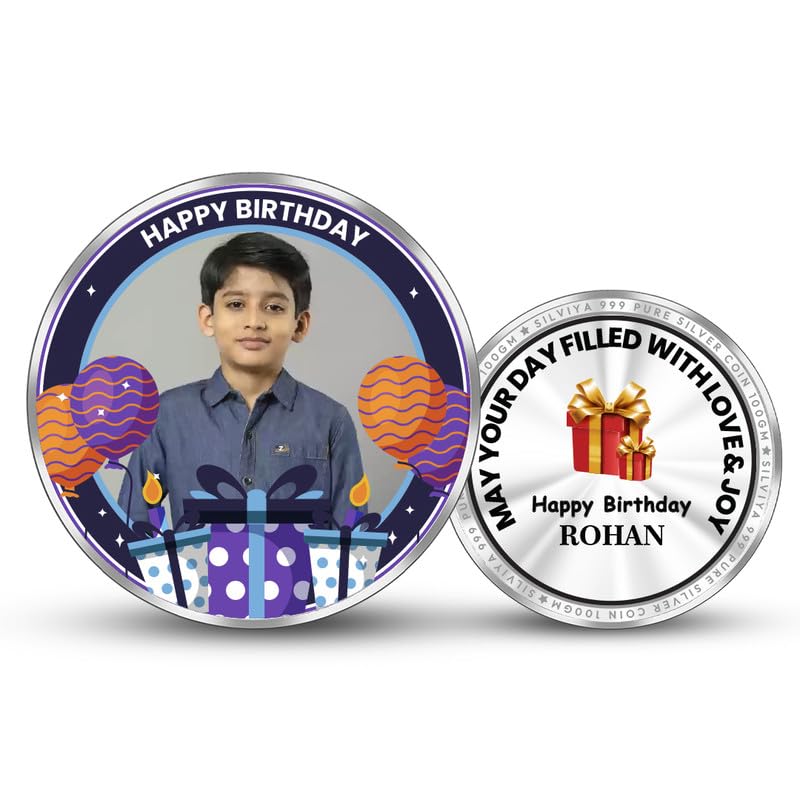 BIS Hallmarked Personalized 999 Pure Silver Round Shape Birthday Coin (10g, 20g, 50g, 100g) - Gift for Him or Her - Husband - Wife - Friend - Family Member - With Certificate-image-15