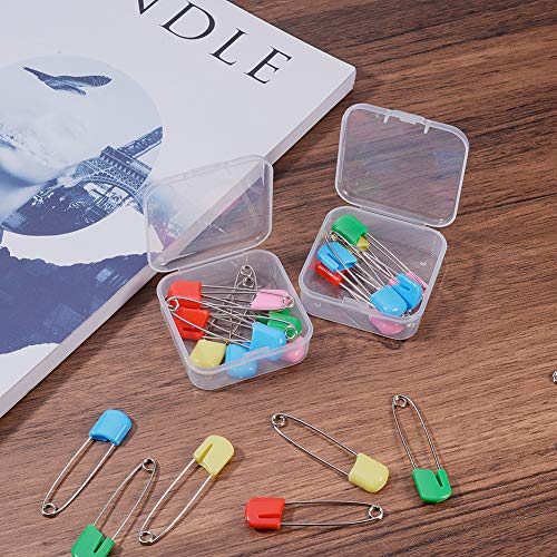 Image of BENECREAT 27 Pack Mixed Size Rectangle Mini Clear Plastic Bead Storage Containers Box Case with lid for Items,Pills,Herbs,Tiny Bead,Jewerlry Findings, and Other Small Items