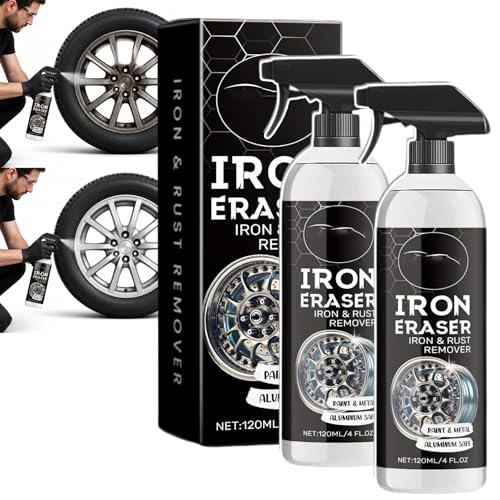 IVYDREVER Iron Eraser Rust Remover Spray - Iron Powder Remover Spray (120ML-2PCS)