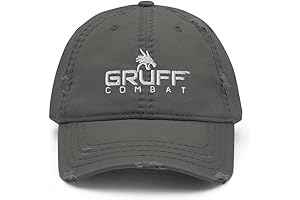 Gruff Combat Distressed Dad Hat: Uncompromising Style for Rugged Warriors