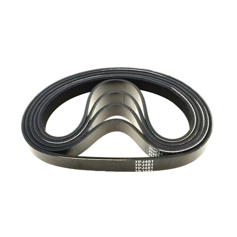 Correa de transmisión for cortacésped 7PJ451, compatible con desbrozadora Bosch Rotak 320, repuesto de herramienta eléctrica de jardín, correas de transmisión de 7 costillas y 16mm de ancho(2pcs)