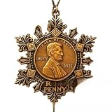 Ornamento commemorativo storico Penny ERAS, Last Pennys Tributes Decorazione Finalmente Cents Memorial Fiocco di neve Ornamento Storico Centesimi statunitensi Decori commemorativi Ultimi Pennys