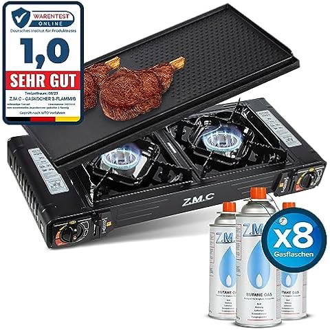 Z.M.C Camping Gas Stove with Grill Plate Cover
