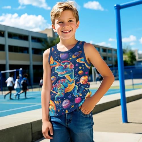 Kids Sleeveless Shirt for Boys Tank Tops 1-6 Y Summer Casual Vest Tees Round Neck Breathable Outdoor Tshirts4