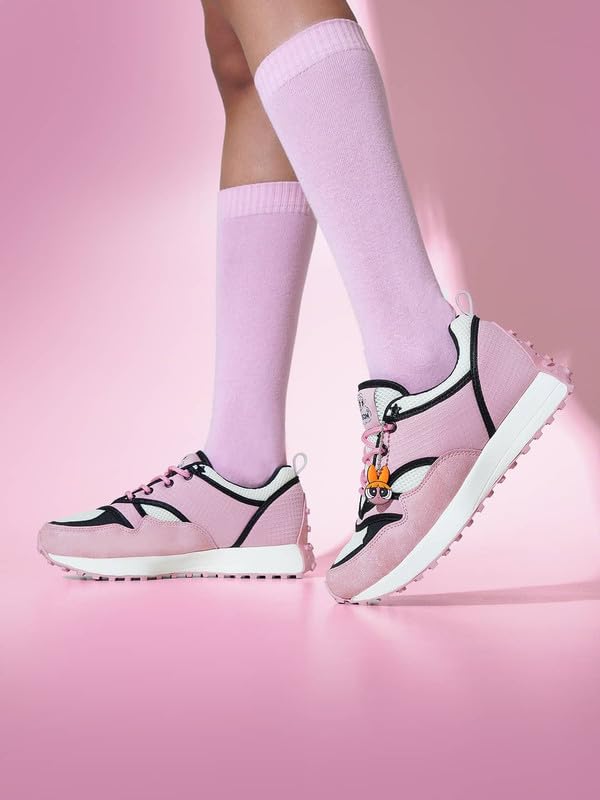 Image of Bacca Bucci Powerpuff Girls Women Sneakers | Casual & Lifestyle Shoes - Blossom, Bubbles & Buttercup Edition