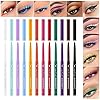 MAREOTIC Eyeliner Set, 12 Colors Eyeliner, Matte Eyeliner Set Professional Eye Shadow Set Colorful Eyeliner, Long Lasting, Waterproof