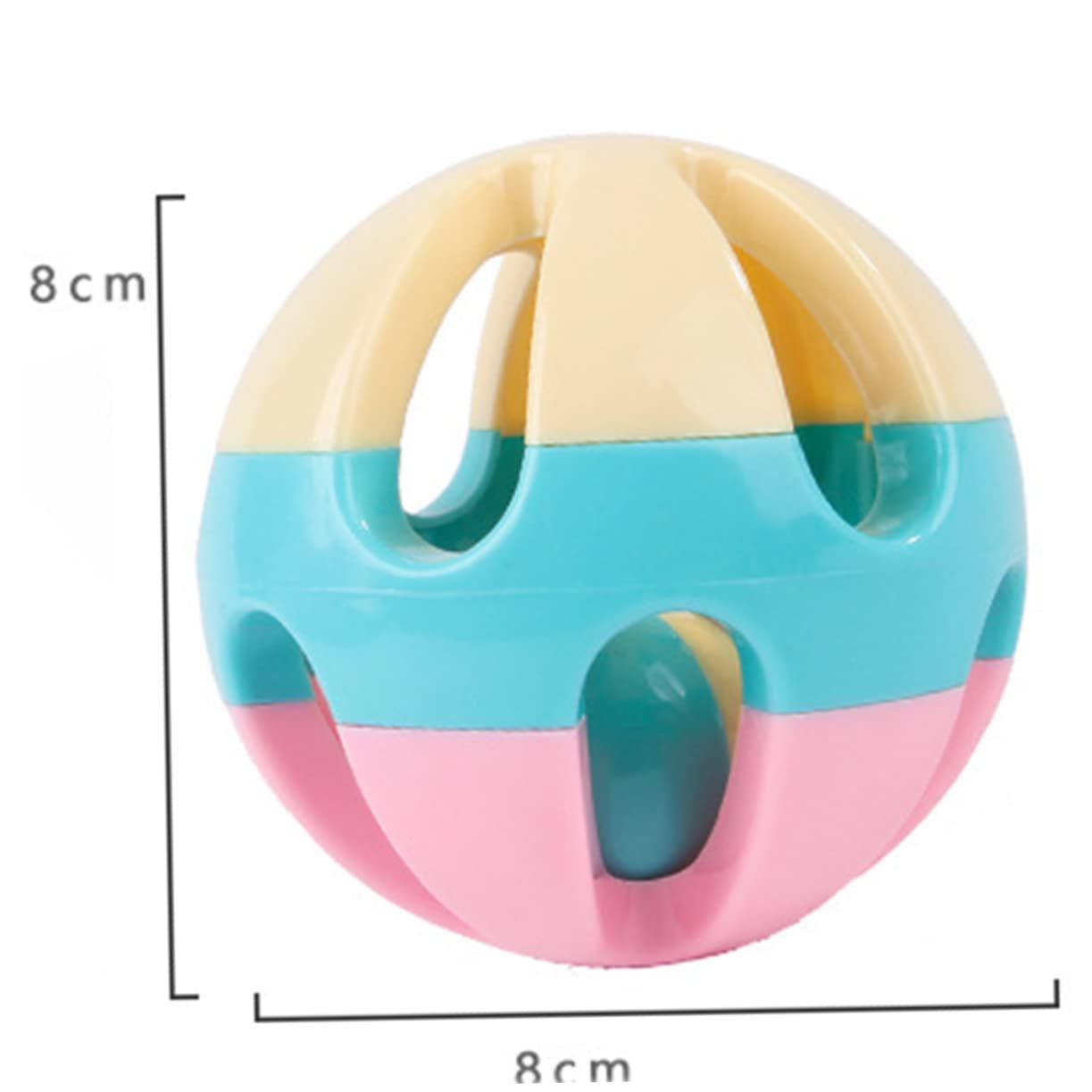 UKCOCO Pet Cat Bell Ball Interactive Sound for Cats Durable Funny Crinkle Ball Engaging Pet Supply for Indoor Play Exercise