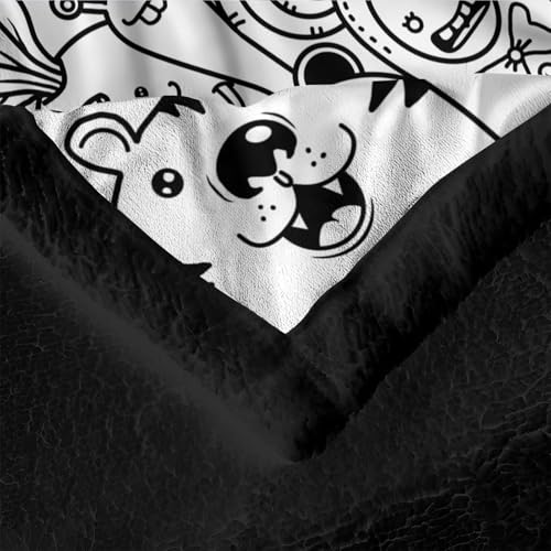 Couverture à colorier contre l'ennui, plaid lavable antistress