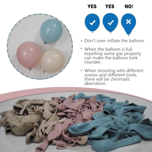 Image of Gender Reveal Balloon Arch Kit 139Pcs Dusty Pink and Fog Blue Balloons White Sand Balloons for Boho Wedding Bride Anniversary Birthday Baby Shower Bridal Bear Theme Decorations