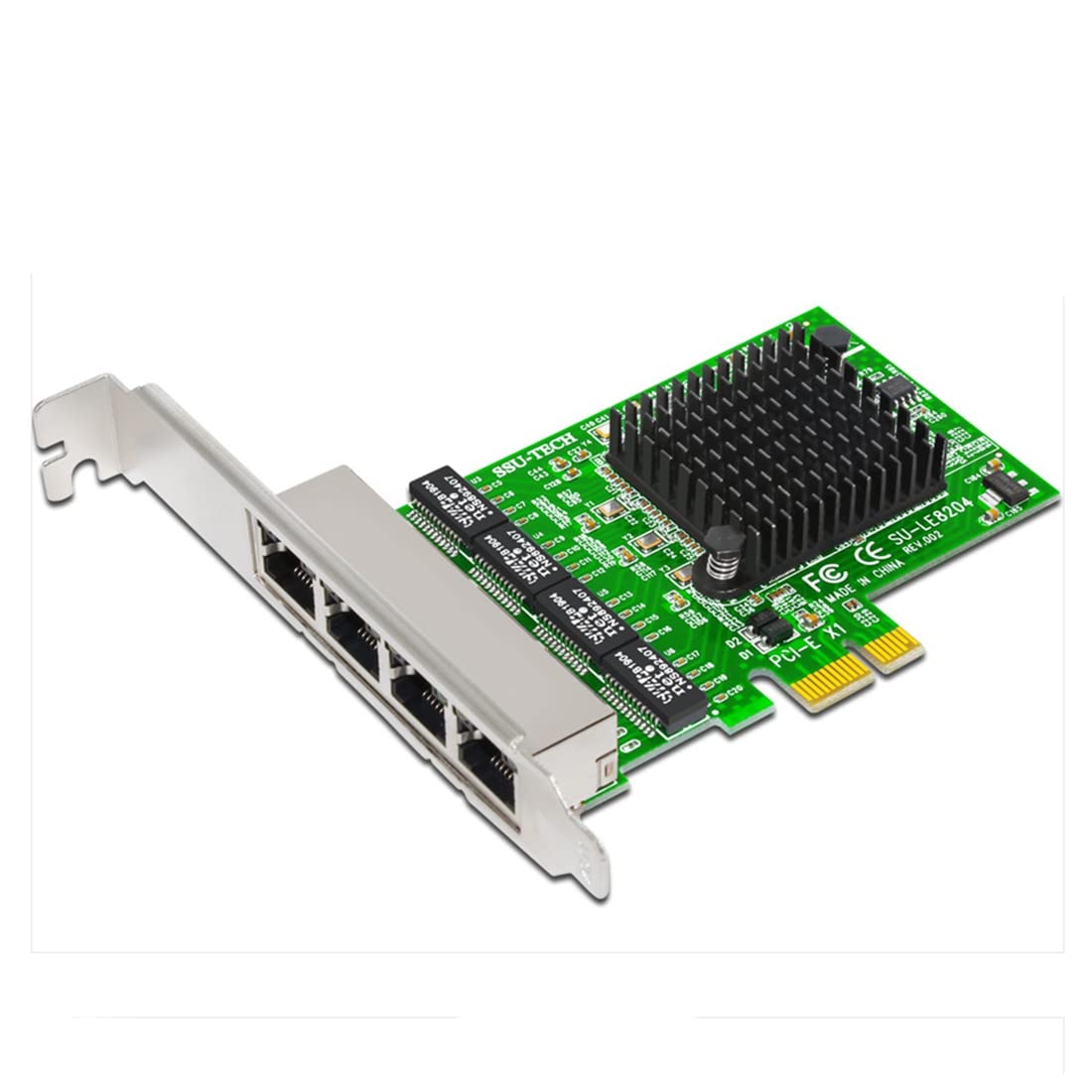 Tarjetas de red Adaptador de red/Ethernet/LAN Tarjeta de red PCI-E Tarjeta de red Realtek RJ45 Internet Ethernet Gigabit 4 puertos Tarjeta de red