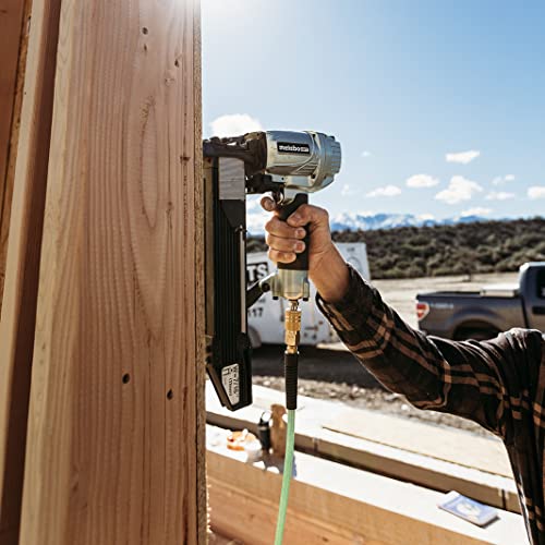 Metabo Hpt Construction Stapler | Pneumatic | 7/16-Inch Staples | 16 Gauge Standard Crown | High Capacity Magazine | Cylinder Valve Driving Mechanism | N5008Ac2 #TOP4
