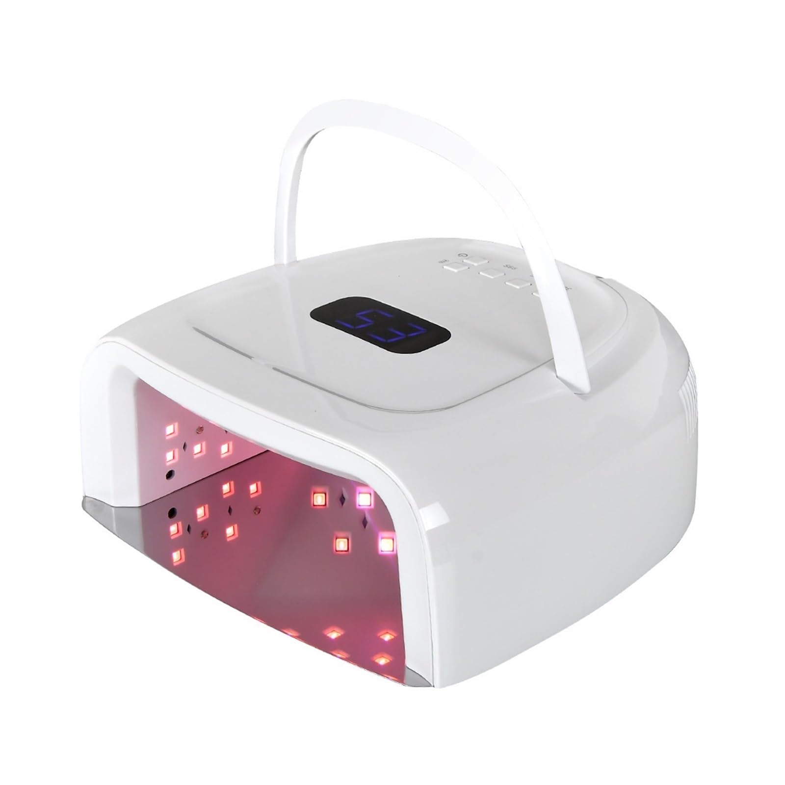 Lampa UV do Paznokci, Lampa LED UV do paznokci 60 W Lampa do ładowania paznokci S20 Bezprzewodowa suszarka do żelu Maszyna do manicure Pedicure Światło Bezprzewodowa lampa UV LED do paznokci 15600 mAh
