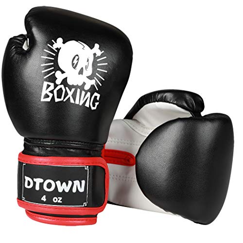 Dtown Kids Boxing Gloves 4oz Training Gloves for Toddler Age 3 to 6