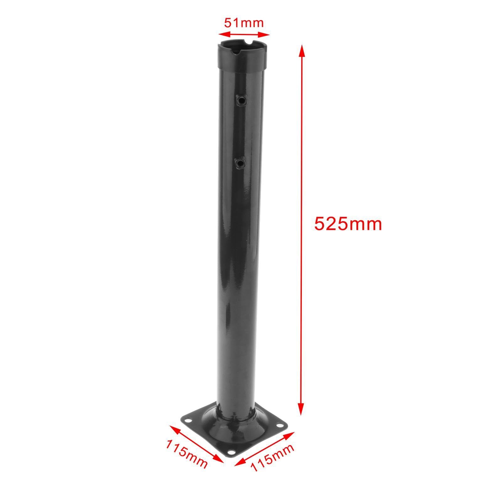 Generic Parasol Accessori Stand Ombrellone Da Esterno Base Metallo Staffa Tubo Maniglia Sollevamento Sostitutiva Adatto per Cortile Resort Villa Compagnia Zon, Tubo portaombrelli