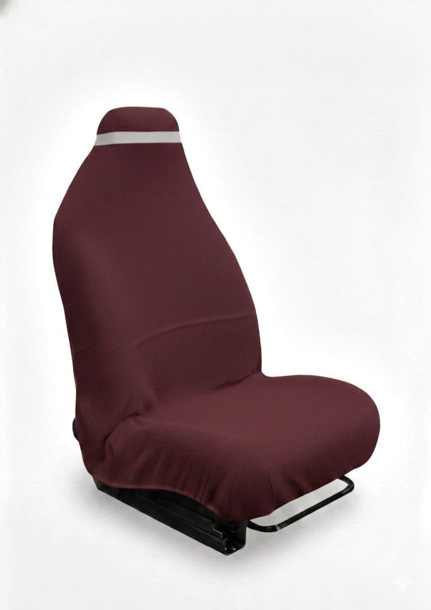 DANSHREE All car seat Towel & ALLOFFICE Chair Towel with Tie Knot 550 GSM - (Pack of 1) Original Product AS PER Picture Shown (Marron)-image-8