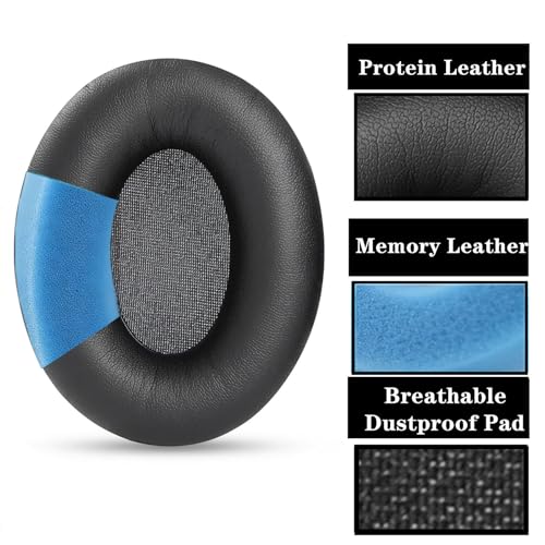 Reemplazo de almohadillas de oreja para audífonos inalámbricos Infurture H1 | Almohadillas con cuero de proteína accesorios (No compatible con auriculares H1 Plus) miniatura 3