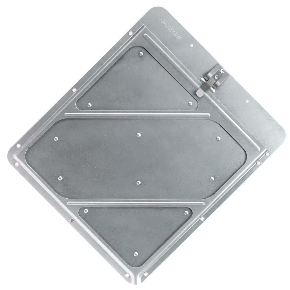 J. J. Keller & Associates, Inc. Rivetless Aluminum Hazmat Placard Holder, Unpainted Back Plate, 11-7/8" x 13-3/4" x 3/16", , 1 Piece