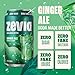 Zevia Zero Sugar Soda, Ginger Ale, 12 Ounce Cans (Pack of 12)