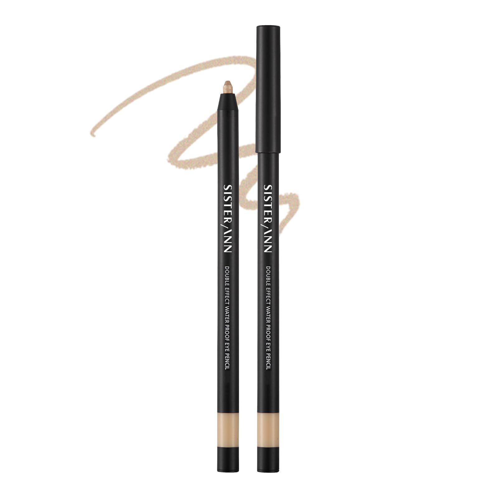 Double Effect Waterproof Eye Pencil Champagne Gold