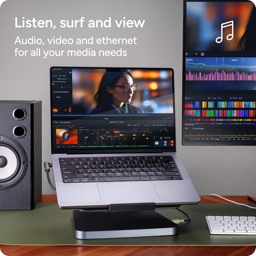 image for ZAGG Pro Dock – 9-Port Laptop Stand and Docking Station with Satelli