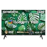 SKYWORTH 43" E5500H EyeCare Smart Google TV, 1080P FHD, HDR10 HLG, Find-My Remote, AI Picture Processing, Dolby Audio, Screen Casting, Bezel Less Design, Voice Control