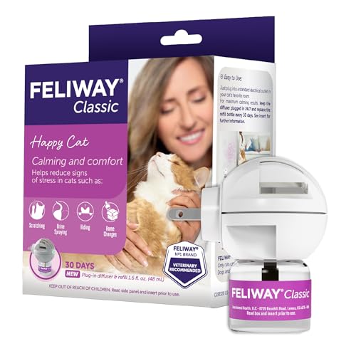 FELIWAY Classic Cat Calming Diffuser Kit – Helps Reduce...