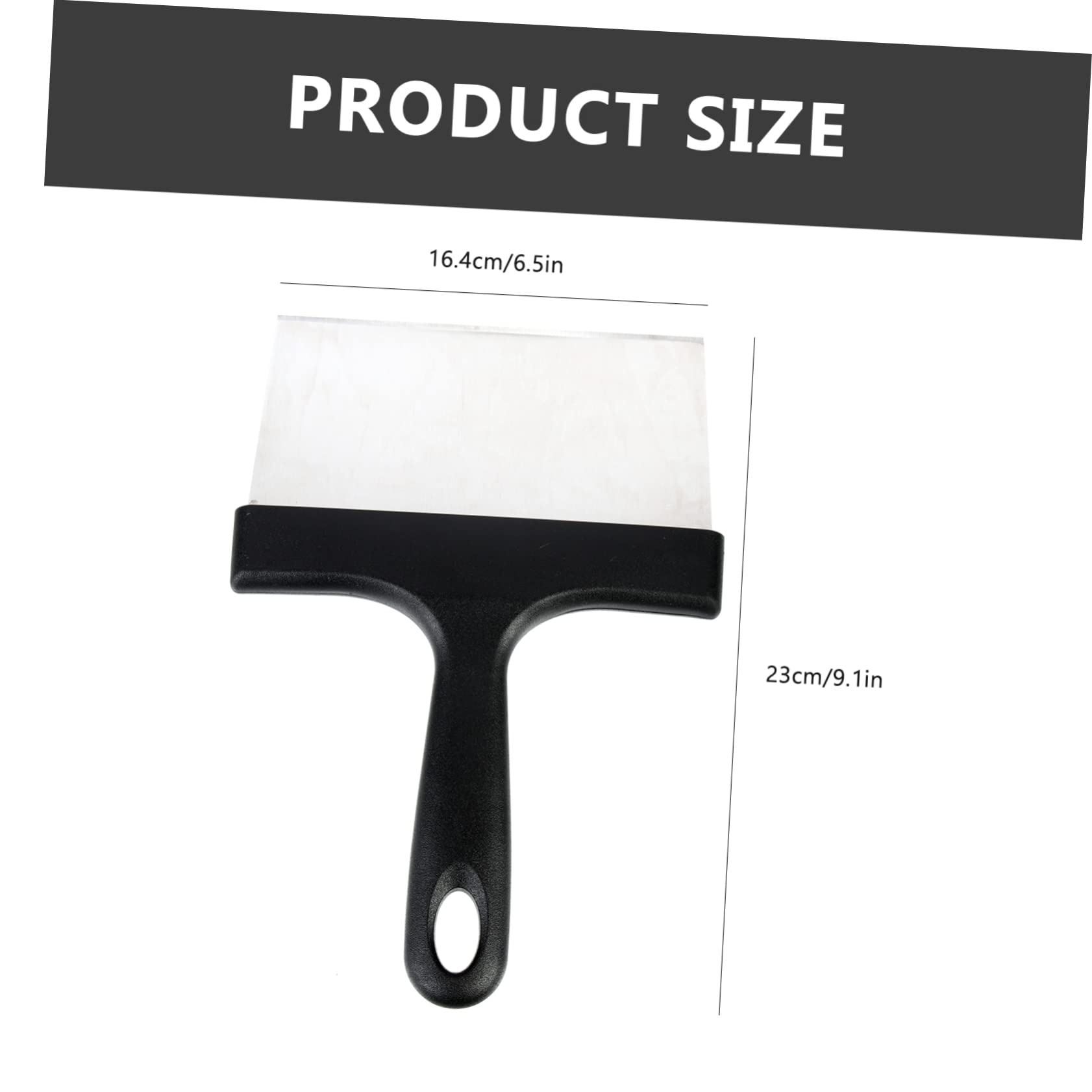 Levemolo Stainless Steel Grill Scraper BBQ Grill Plate Cleaner Tool Hanging Hole Easy to Use for Foodie Chef