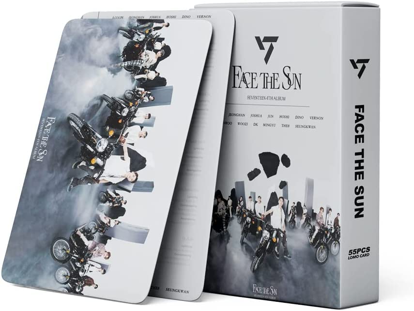 55Pcs Seventeen Photo Cards Seventeen Face the Sun Album Cards