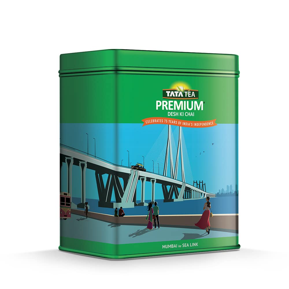 Buy Tata Tea Premium Desh ka Garv Collectible Tin Pack Mumbai Ka Sea