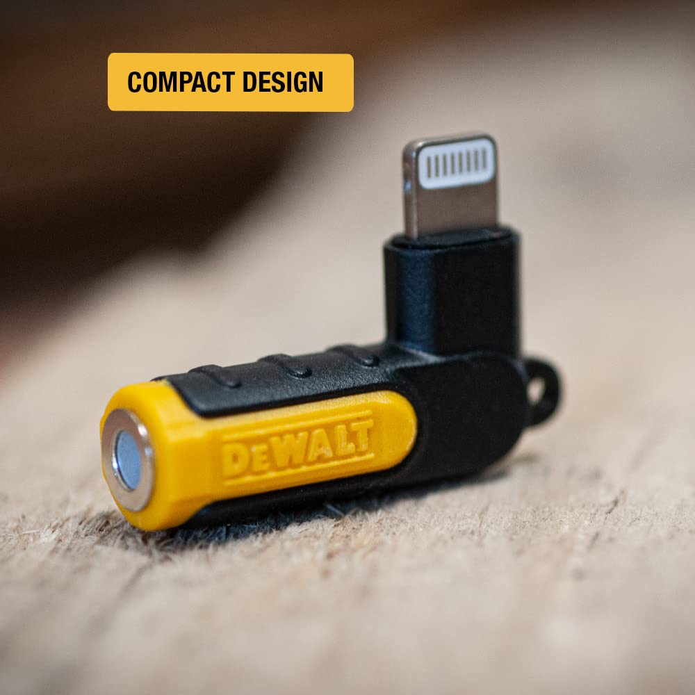 DEWALT 90-Degree Audio Adapter for Lightning