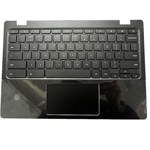 Replacement Clavier d'ordinateur Portable & La Coque Coquille Autour du Clavier C Coquille Shell & Pavé Tactile Pour For Lenovo Pour IDEAPAD Chromebook 11 100S 100S-Chromebook Noir États-Unis Version