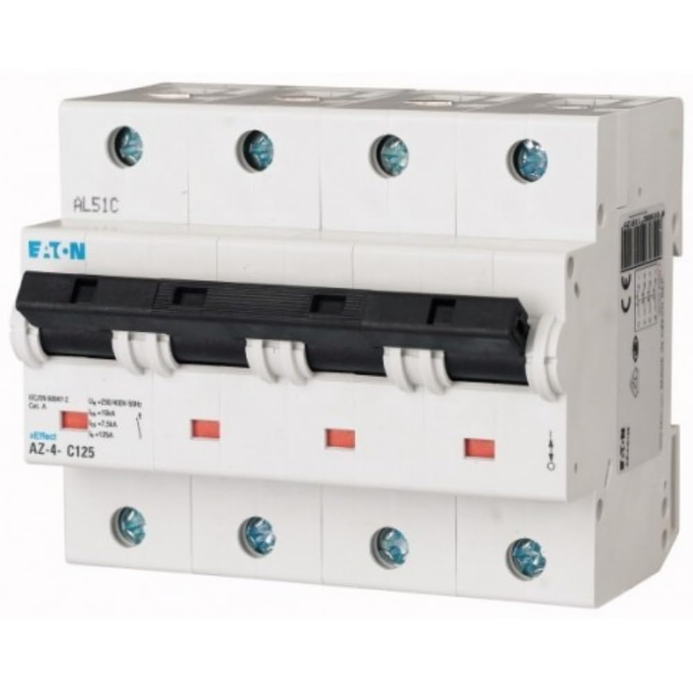 EATON AZ-4-C125 Interruptor Magnetotérmico AZ, 125A, 4P, Curva C, Caja de 3