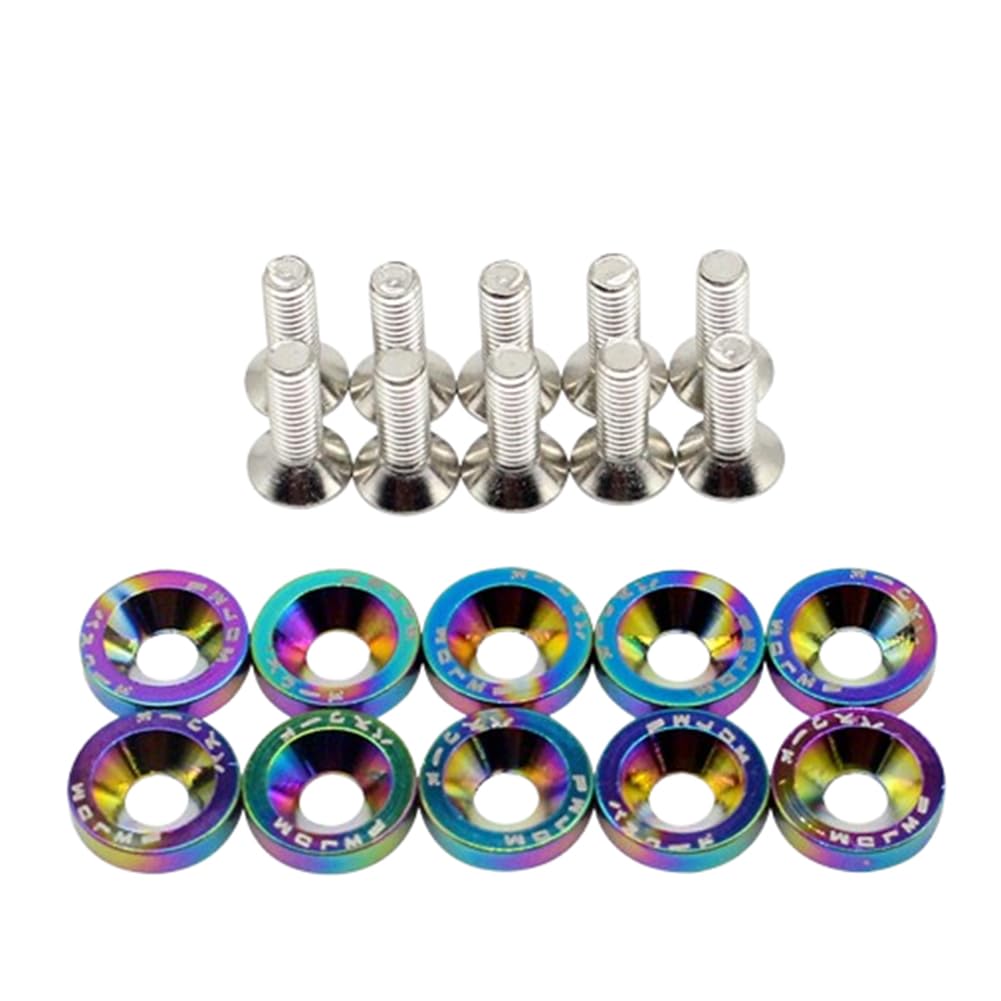 Pernos arandela parachoques M6 antivibración con tornillos inoxidables para guardabarros DB9