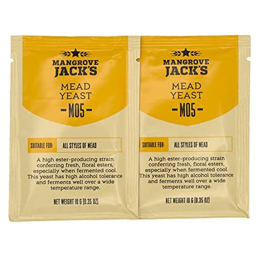 2x Honigwein Hefe - 10g/25L - Mangrove Jack's - Trocken Methefe - | Metwein | Weinhefe | Hefe Weißwein und Rotwein