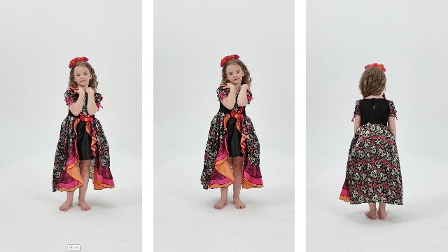 Disfraz Día de los Muertos para Niñas 2 Pzas miniatura 7