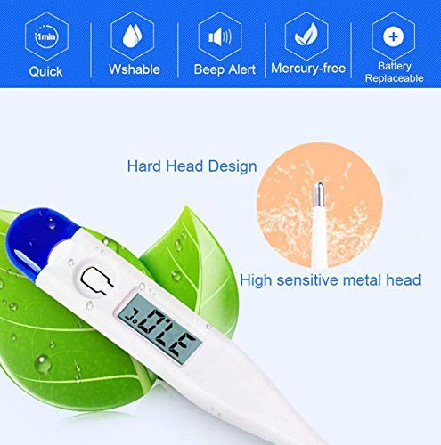 image for Merkisa Best LCD Digital Thermometer, Household Waterproof Oral Cavity