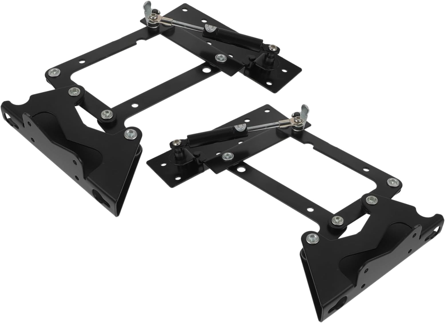 1 Pair Lifter Support Frame Shelf Brackets Life-Up Stand Folding Lift Frame Shelf Bracket Folding Bracket Shelf Bracket Iron Black
