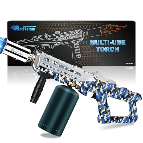 Comparison: Best Torch For Sous Vide 10 ARTFLAMM Propane Gun Torch - Powerful Grill & Cooking Blower Torch - Culinary Torch Sous Vide - Adjustable Flamethrower for BBQ, Campfire, Charcoal Wood Grills Lighter(Tank Not Included)