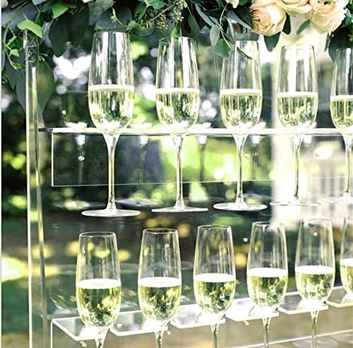 Miniatura 6 de WANLIAN Soporte para copas de vino (paquete de 2), soporte acrílico para copas de vino montado en la pared, soporte para copas de vino para