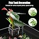 MiOYOOW Pflanzenhalter für Aquarien, Hängender Blumentopf, Aquarium Pflanzenständer Wandhängender Blumentopf, Transparenter Pflanzentopf für Aquarienpflanzen, Dekoration